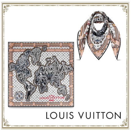 Louis Vuitton 2020 21AW Cotton Logo Lightweight ScarvesShawls M76397 