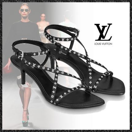 Louis Vuitton 2020 21AW Monogram Casual Style Leather Pin Heels Party Style 1A7RYC 