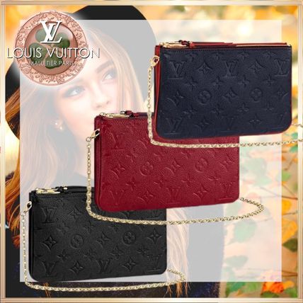 Louis Vuitton MONOGRAM EMPREINTE 2020 21AW Double Zip Pochette M68568 M68574 M63916 