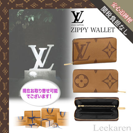 Louis Vuitton MONOGRAM 2020 SS Monogram Plain Logo Long Wallets 