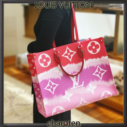 Louis Vuitton MONOGRAM 2020 SS Monogram Casual Style Unisex Calfskin Canvas Tie dye A4 2WAY 
