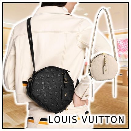 Louis Vuitton BOITE CHAPEAU SOUPLE MM creme noir shoulder bags M45167 M45276 