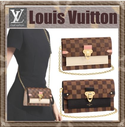 Louis Vuitton DAMIER 2020 SS Chain Chain Wallet Bridal Accessories N60237 N60222 N60221 