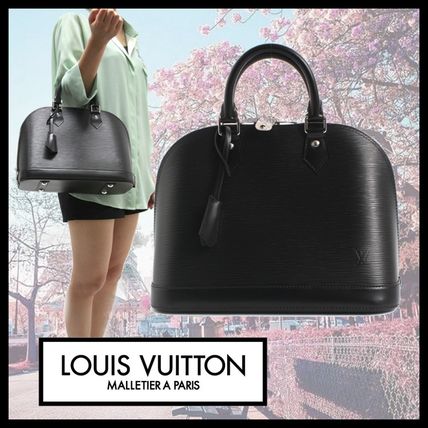 Louis Vuitton EPI Casual Style Plain Leather Handbags 