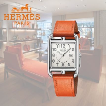 Louis Vuitton 2020 SS Leather Square Quartz Watches Stainless Elegant Style W043642WW00 