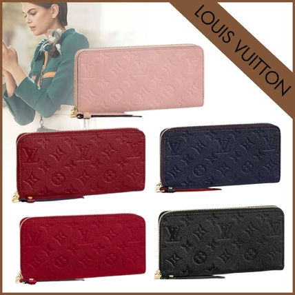 Louis Vuitton ZIPPY WALLET Monogram Plain Leather Bold Long Wallet Logo Long Wallets M68571