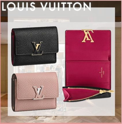 Louis Vuitton TAURILLON 2020 SS Monogram Leather Folding Wallet Logo Folding Wallets M68587 M68588 