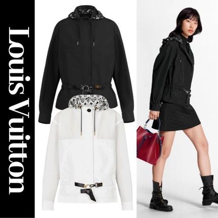 Louis Vuitton Monogram Nylon Long Sleeves Plain Cotton Medium 