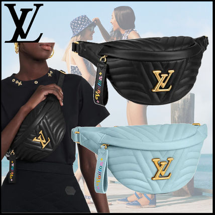 Louis Vuitton BUMBAG Plain Leather Logo Shoulder Bags M53750 M55331 