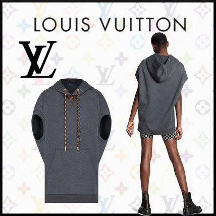 Louis Vuitton Monogram Nylon Sleeveless Street Style Plain Cotton Long 1A83NO 