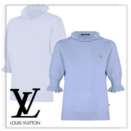 Louis Vuitton 2020 21AW Plain Puff Sleeves T Shirts 