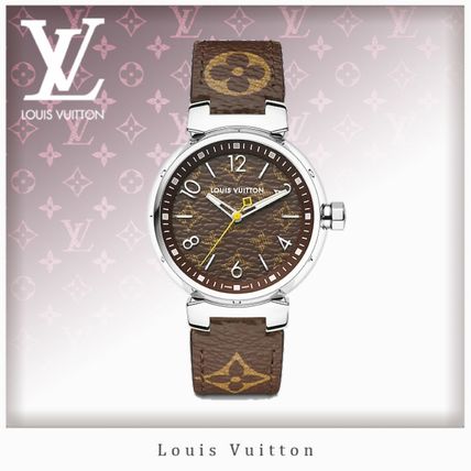 Louis Vuitton MONOGRAM 2019 SS Round Quartz Watches Analog Watches QBBB96 