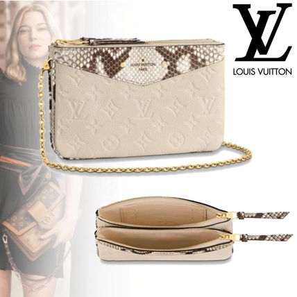 Louis Vuitton MONOGRAM EMPREINTE 2020 SS Double Zip Pochette N96322 