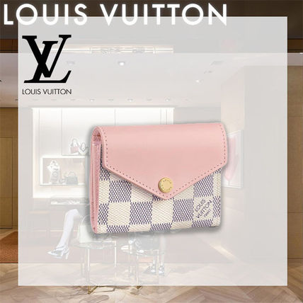 Louis Vuitton Monogram Canvas Leather Small Wallet Logo Coin Cases 