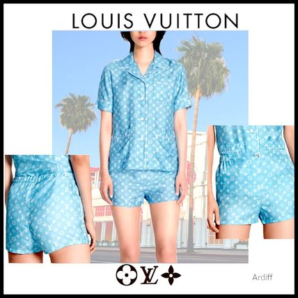 Louis Vuitton MONOGRAM 2020 SS Blurry Monogram Pyjama Style Shorts 1A60V4 1A60V3 1A60V2 1A60V1 