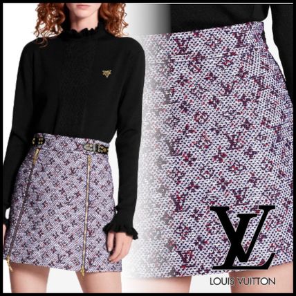 Louis Vuitton MONOGRAM Short Monogram Logo Mini Skirts 1A6188 