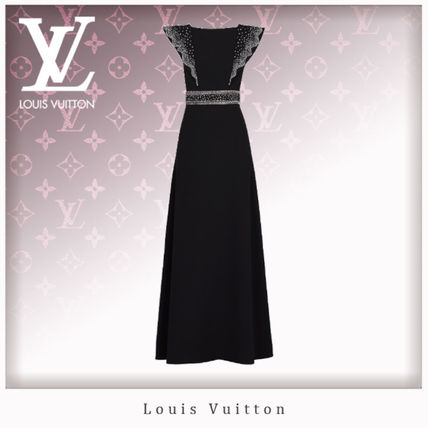 Louis Vuitton 2019 SS Silk Blended Fabrics Long Dresses 1A5M57 1A5M5C 1A5M5B 1A5M5A 1A5M59 1A5M58 