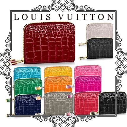 Louis Vuitton ZIPPY COIN PURSE Unisex Plain Other Animal Patterns Leather Long Wallet N95444