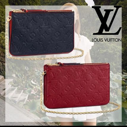 Louis Vuitton MONOGRAM EMPREINTE 2020 SS Double Zip Pochette M68574 M63916 