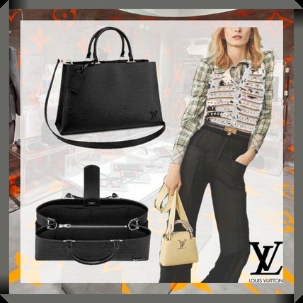 Louis Vuitton EPI 2020 SS Plain Leather Elegant Style Logo Handbags M51323 