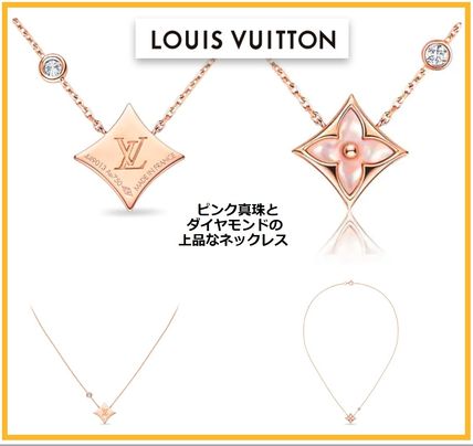 Louis Vuitton MONOGRAM 2020 SS Casual Style Flower Party Style 18K Gold Office Style 