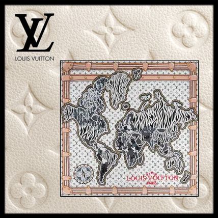 Louis Vuitton 2020 SS Silk Elegant Style Logo Lightweight ScarvesShawls M76397 