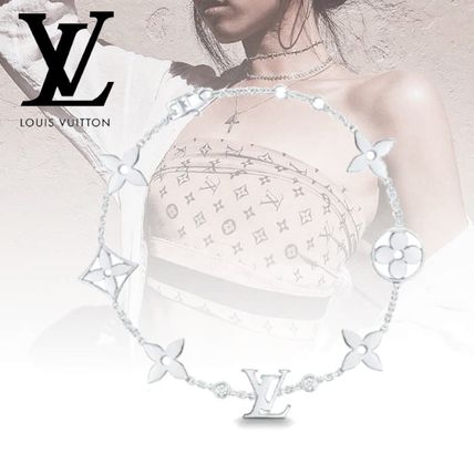 Louis Vuitton 2020 SS Casual Style Flower Chain Party Style 18K Gold Elegant Style Q95589 