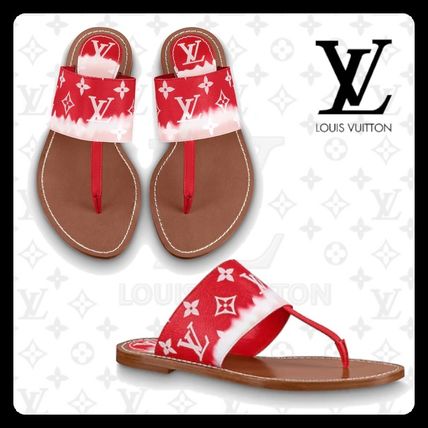 Louis Vuitton MONOGRAM 2020 SS Lv Escale Palma Flat Thongs 1A7TRA 