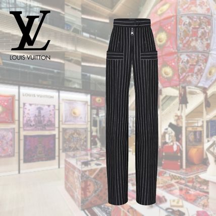 Louis Vuitton 2020 SS Stripes Casual Style Cotton Long Elegant Style Pants 1A7SBY 