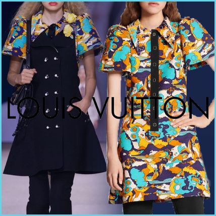 Louis Vuitton 2020 SS Short Paisley A line Silk Blended Fabrics Cotton 1A7SZ0 