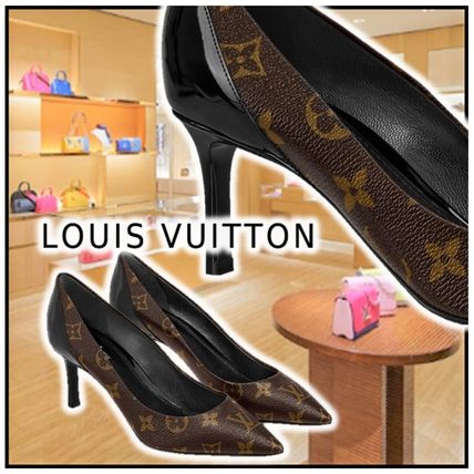 Louis Vuitton 2020 21AW 2020 21 AW CHERIE PUMP brown pumpsmules pointed toe 1A4W5Z 