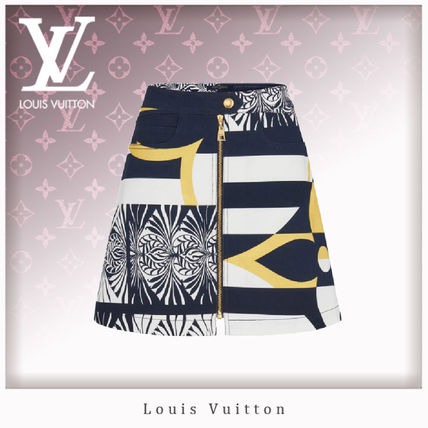 Louis Vuitton 2020 SS A Line Mini Skirt 1A7SYR 1A7SYQ 1A7SYP 1A7SYO 