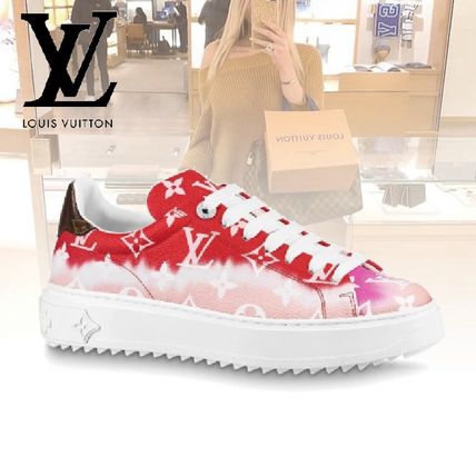 Louis Vuitton 2020 SS Monogram Rubber Sole Casual Style Tie dye Leather Logo 1A7ULX 