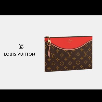 Louis Vuitton MONOGRAM Monogram Casual Style 2WAY Office Style Clutches 