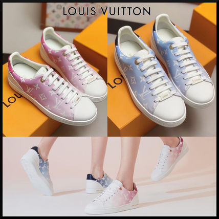 Louis Vuitton MONOGRAM 2020 21AW Monogram Lace up Blended Fabrics Bi color Elegant Style 