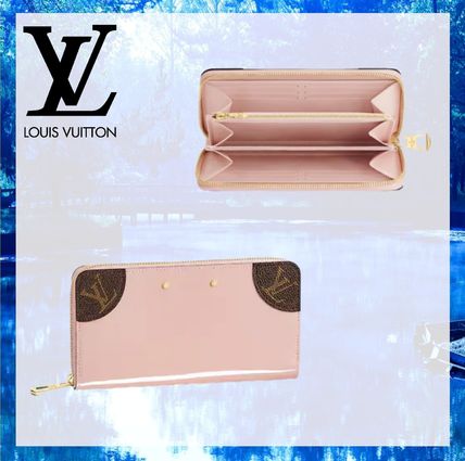 Louis Vuitton VENICE 2020 SS Monogram Plain Leather Long Wallet Long Wallets M62945 