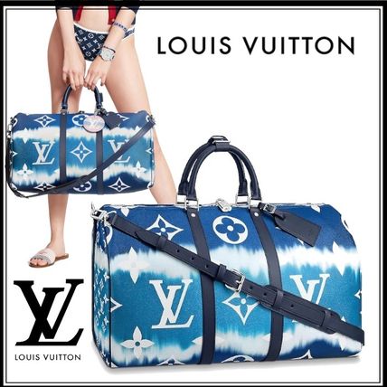 Louis Vuitton MONOGRAM 2020 SS Monogram Calfskin Leather Logo BostonDuffles M45117 
