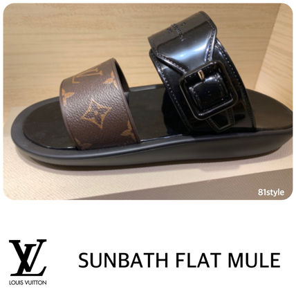 Louis Vuitton Monogram Casual Style Street Style Mules Logo Sandals 
