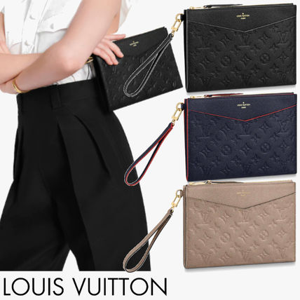 Louis Vuitton EPI Calfskin Plain Leather Logo Bags 
