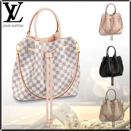 Louis Vuitton DAMIER AZUR 2020 SS 2WAY Leather Totes M54402 M54401 M54403 N41579 