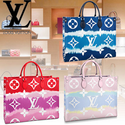 Louis Vuitton 2020 SS Monogram Casual Style Tie dye A4 2WAY Leather Elegant Style M45121 M45119 M45120 