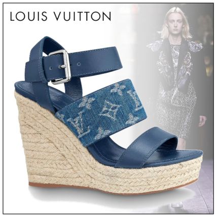 Louis Vuitton 2020 21AW Open Toe Casual Style Leather Elegant Style Logo 1A7RA9 