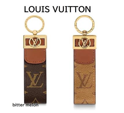 Louis Vuitton Unisex Canvas Logo KeychainsBag Charms 