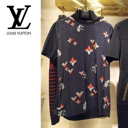 Louis Vuitton 2020 SS Crew Neck Short Blended Fabrics Cotton Short Sleeves Cropped 1A88S6 