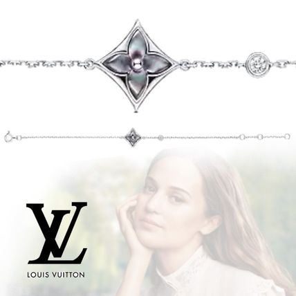 Louis Vuitton 2020 SS Casual Style Flower Chain Party Style 18K Gold Elegant Style Q95675 