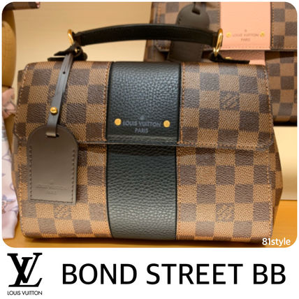 Louis Vuitton DAMIER Casual Style 3WAY Plain Leather Elegant Style Crossbody 