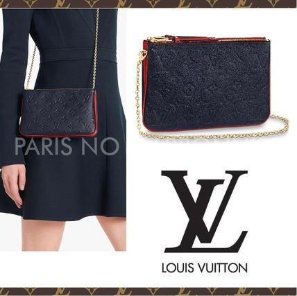 Louis Vuitton MONOGRAM Double Zip Pochette M63916 