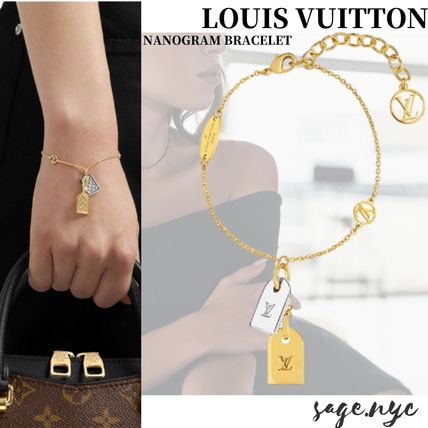 Louis Vuitton MONOGRAM Casual Style Party Style Silver Elegant Style Bracelets 