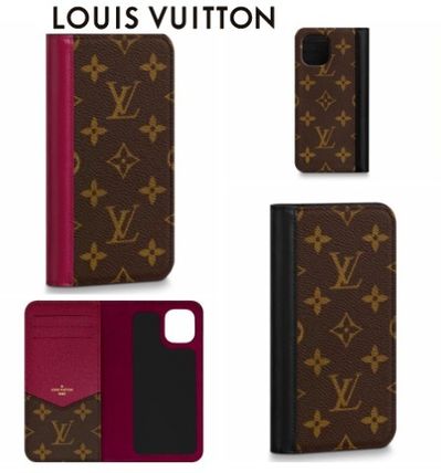 Louis Vuitton MONOGRAM 2020 SS Monogram Leather Logo iPhone 11 Smart Phone Cases M69678 M69577 