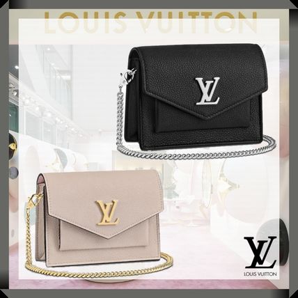 Louis Vuitton LOCKME 2020 SS Plain Leather Elegant Style Logo Shoulder Bags M69204 M69183 